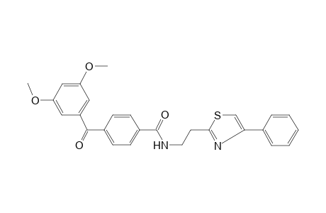 4-(3,5-Dimethoxybenzoyl)-N-[2-(4-phenyl-1,3-thiazol-2-yl)ethyl]benzamide