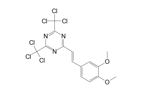1,3,5-Triazine, 2-[2-(3,4-dimethoxyphenyl)ethenyl]-4,6-bis(trichloromethyl)-