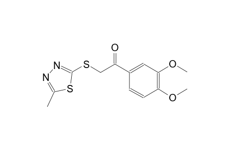 1-(3,4-Dimethoxy-phenyl)-2-(5-methyl-[1,3,4]thiadiazol-2-ylsulfanyl)-ethanone