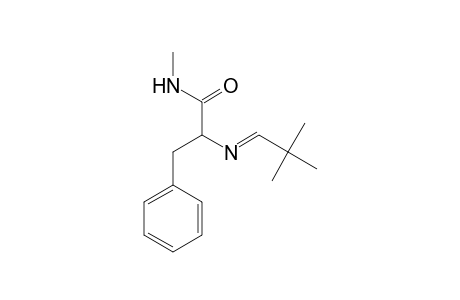 2-([(E)-2,2-Dimethylpropylidene]amino)-N-methyl-3-phenylpropanamide