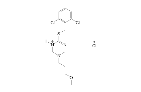 6-[(2,6-dichlorobenzyl)thio]-3-(3-methoxypropyl)-1,2,3,4-tetrahydro-s-triazine, monohydrochloride