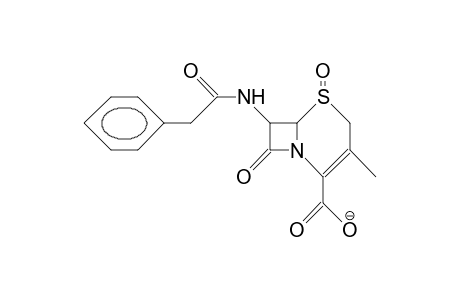 7-(Phenyl-acetamido)-desacetoxy-cephalosporanic anion S-oxide