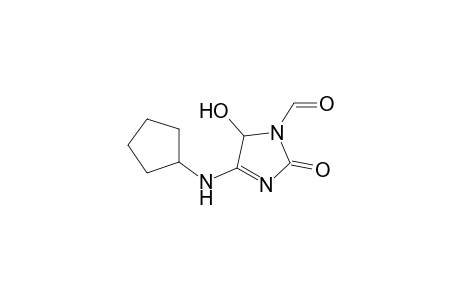 4-(Cyclopentylamino)-1-formyl-5-hydroxy-1H-imidazo-2(5H)-one