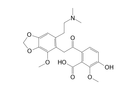 Narceine-M (O-demethyl-) MS2