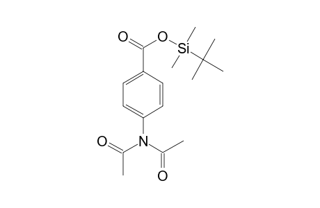 4-Aminobenzoic acid, N,N-bis(acetyl)-, tert.-butyldimethylsilyl ester