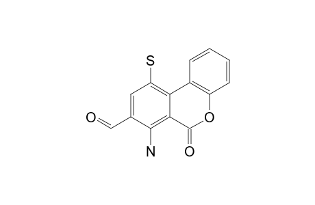 7-Amino-10-mercapto-6-oxo-8-benzo[c][1]benzopyrancarboxaldehyde