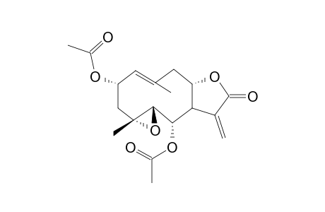 2-ALPHA,6-ALPHA-DIACETOXY-4-ALPHA,5-BETA-EPOXY-GERMACRA-1(10)E,11(13)-DIEN-8-ALPHA,12-OLIDE