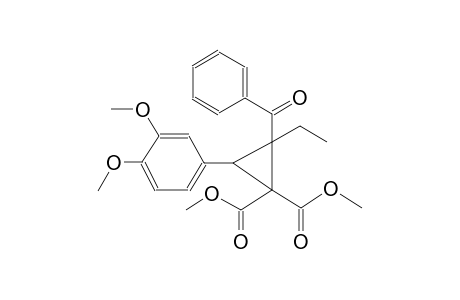 2-Benzoyl-3-(3,4-dimethoxy-phenyl)-2-ethyl-cyclopropane-1,1-dicarboxylic acid dimethyl ester