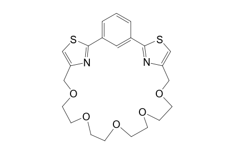 1,3-BIS-(THIAZOLYL)-BENZENE-CORONAND-24-C-7;BBC-24-C-7