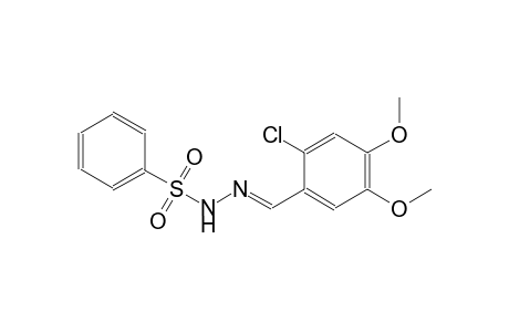 N'-[(E)-(2-chloro-4,5-dimethoxyphenyl)methylidene]benzenesulfonohydrazide