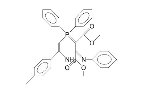 2,3-Bis(methoxycarbonyl)-1,4,4-triphenyl-6-(4-to lyl)-1,7-diaza-4.lambda.5-phosphahepta-1,3,5-triene