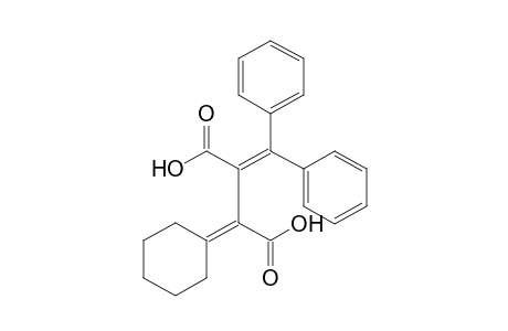 2-cyclohexylidene-3-(diphenylmethylene)succinic acid