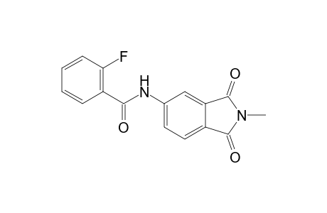 2-Fluoro-N-(2-methyl-1,3-dioxo-5-isoindolinyl)benzamide