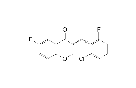 3-(2-chloro-6-fluorobenzylidene)-6-fluoro-4-chromanone