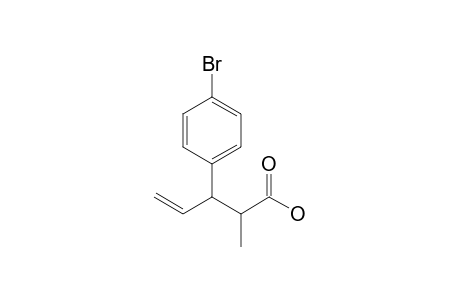 3-(4-Bromophenyl)-2-methylpent-4-enoic acid