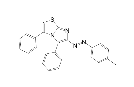 3,5-DIPHENYL-6-(p-TOLYLAZO)IMIDAZO[2,1-b]THIAZOLE