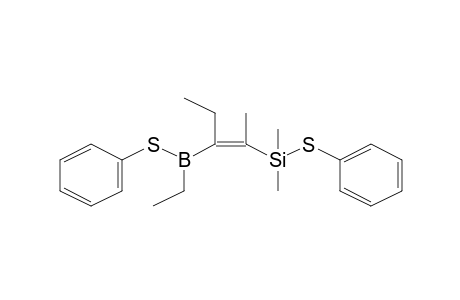 2-[Dimethyl(phenylthio)silyl]-3-[ethyl(phenylthio)boryl]-2-pentene