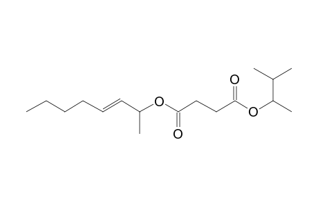 Succinic acid, 3-methylbut-2-yl oct-3-en-2-yl ester