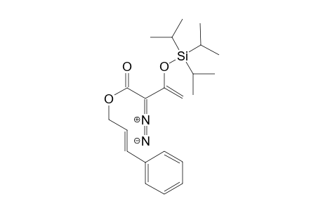 3-Phenylallyl (E)-2-Diazo(-3-[tri(isopropyl)silanyloxy]but-3-enoate