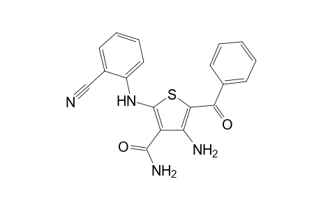 4-Amino-5-benzoyl-2-(2-cyanoanilino)-3-thiophenecarboxamide