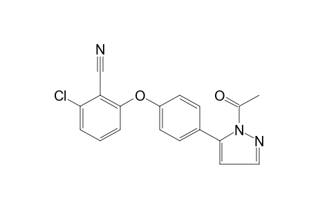 2-[p-(1-acetylpyrazol-5-yl)phenoxy]-6-chlorobenzonitrile