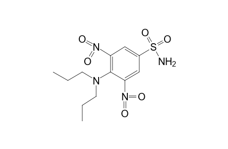 4-(dipropylamino)-3,5-dinitrobenzenesulfamide