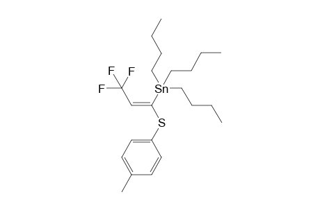 (E)-.beta.-(trifluoromethyl)-.alpha.-(tri-n-butylstannyl)vinyl p-Tolyl sulfide