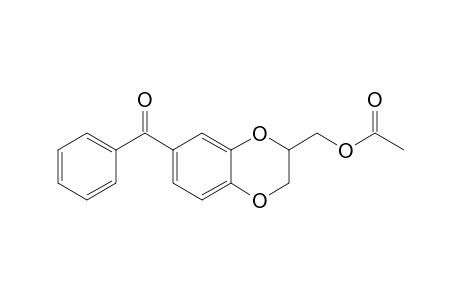 (6-benzoyl-2,3-dihydro-1,4-benzodioxin-3-yl)methyl acetate