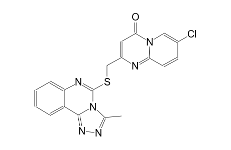 4H-pyrido[1,2-a]pyrimidin-4-one, 7-chloro-2-[[(3-methyl[1,2,4]triazolo[4,3-c]quinazolin-5-yl)thio]methyl]-