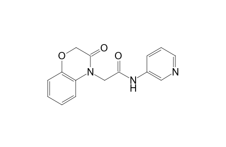 2-(3-oxo-2,3-dihydro-4H-1,4-benzoxazin-4-yl)-N-(3-pyridinyl)acetamide