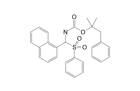 2-Methyl-1-phenylpropan-2-yl (naphthalen-1-yl(phenylsulfonyl)methyl)carbamate