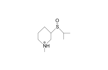 3-Isopropylsulfinyl-1-methyl-piperidinium cation