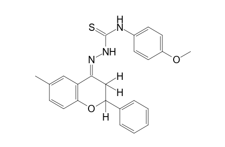 6-Methylflavanone, 4-(p-methoxyphenyl)-3-thiosemicarbazone