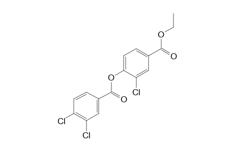 3-chloro-4-hydroxybenzoic acid, ethyl ester, 3,4-dichlorobenzoate