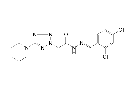 5-piperidino-2H-tetrazole-2-acetic acid, (2,4-dichlorobenzylidene)hydrazide