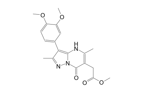 pyrazolo[1,5-a]pyrimidine-6-acetic acid, 3-(3,4-dimethoxyphenyl)-4,7-dihydro-2,5-dimethyl-7-oxo-, methyl ester