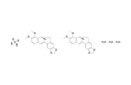 berberine, sulfate, trihydrate