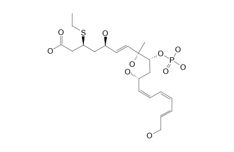 (3S,5R,6E,8R,9R,11R,12Z,14Z,16E)-3-ETHYLTHIO-5,8,11,18-TETRAHYDROXY-8-METHYL-9-PHOSPHONOOXY-OCTADECA-6,12,14,16-TETRAENOIC-ACID