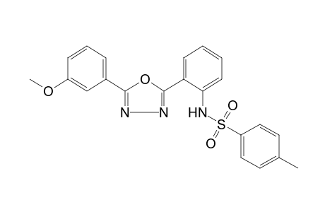 2'-[5-(m-methoxyphenyl)-1,3,4-oxadiazol-2-yl]-p-toluenesulfonanilide