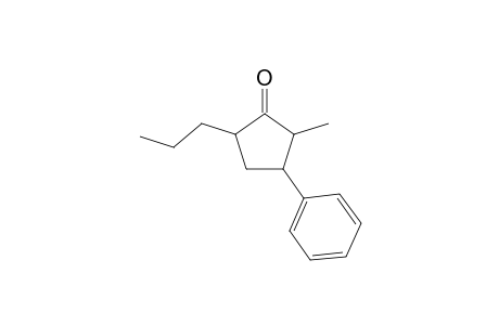 2-Methyl-3-phenyl-5-propyl-1-cyclopentanone