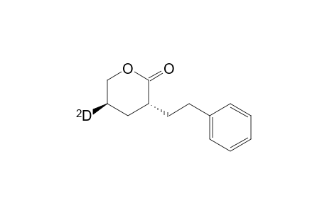 (3R,5R)-5-Deuterio-3-(2-penylethyl)tetrahydropyran-2-one