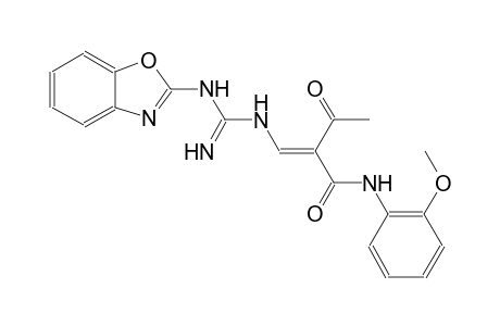 (2E)-2-acetyl-3-{[(1,3-benzoxazol-2-ylamino)(imino)methyl]amino}-N-(2-methoxyphenyl)-2-propenamide