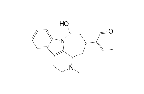 3,7a-Diazacyclohepta[jk]fluorene-5-acetaldehyde, .alpha.-ethylidene-1,2,3,3a,4,5,6,7-octahydro-7-hydroxy-3-methyl-, [3aS-[3a.alpha.,5.beta.(E),7.alpha.]]-