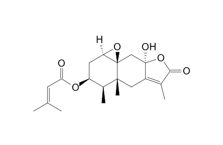 3.beta.-Senecioyloxy-1.beta.,10.beta.-epoxy-8.alpha.-hydroxyeremophil-7(11)-en-8.beta.(12)-olide