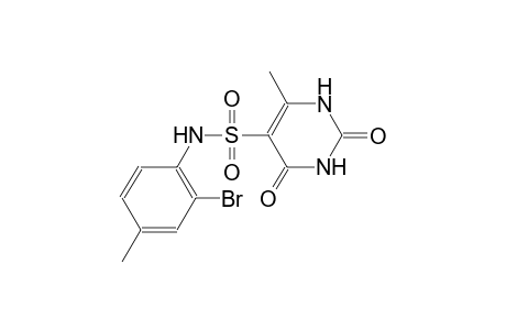 N-(2-bromo-4-methylphenyl)-6-methyl-2,4-dioxo-1,2,3,4-tetrahydro-5-pyrimidinesulfonamide