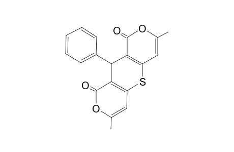 3,7-Dimethyl-10-phenyl-1H,9H,10H-thiopyrano(3,2-C:5,6-C')dipyran-1,9-dione