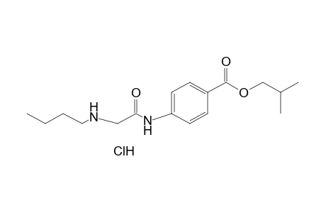 p-[2-(butylamino)acetamido]benzoic acid, isobutyl ester hydrochloride