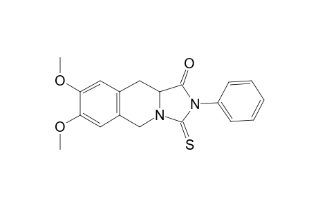 7,8-Dimethoxy-2-phenyl-3-thioxo-2,3,10,10a-tetrahydroimidazo[1,5-b]isoquinolin-1(5H)-one