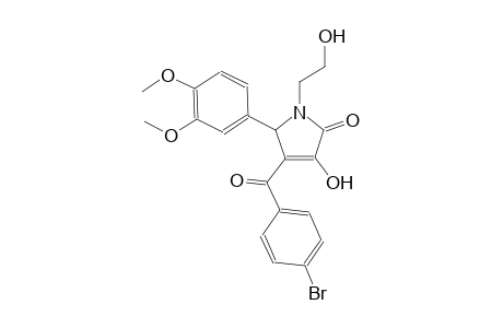 4-(4-bromobenzoyl)-5-(3,4-dimethoxyphenyl)-3-hydroxy-1-(2-hydroxyethyl)-1,5-dihydro-2H-pyrrol-2-one