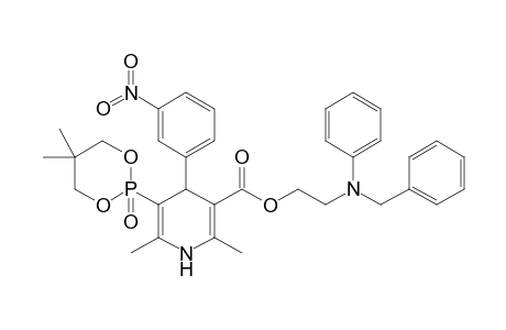 2-[Benzyl(phenyl)amino]ethyl 5-(5,5-dimethyl-2-oxo-1,3,2-dioxaphosphorinan-2-yl)-1,4-dihydro-2,6-dimethyl-4-(3-nitrophenyl)-3-pyridinecarboxylate